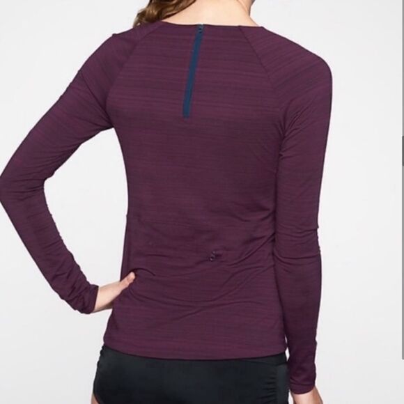 Athleta Stinson Zip Back Top Small Tall - Picture 4 of 14